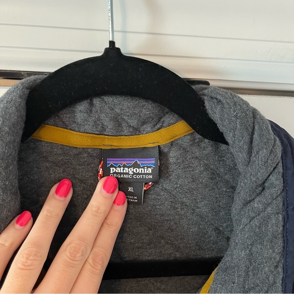 Patagonia Men's Organic Cotton Quilt Snap-T® Pullover Size XL Forge Grey - Picture 8 of 11